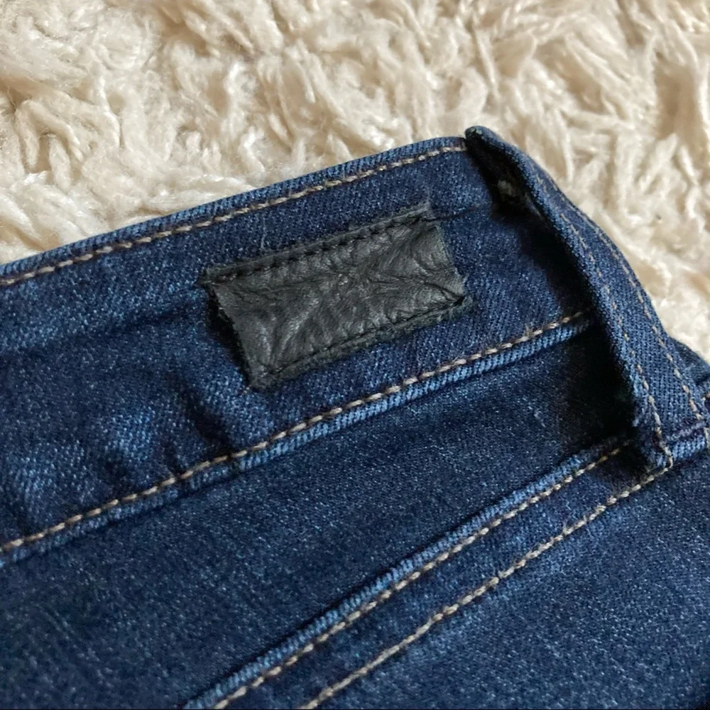 PAIGE Skyline Skinny Mona Dark Wash Mid Rise Blue Jeans Size 27 in EUC_15